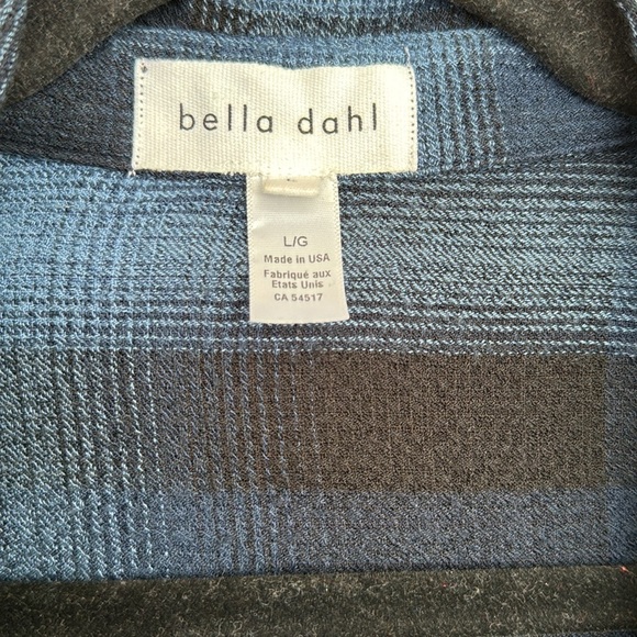 Bella Dahl Blue and Black Plaid Button-Up Shirt - Picture 3 of 4